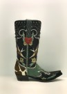 MIDNIGHT COWBOY - turquoise/nubuck/cowhide